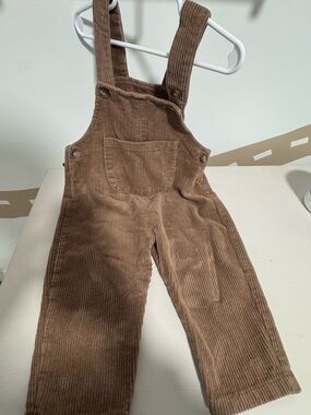 Kids Corduroy Overalls - Brown